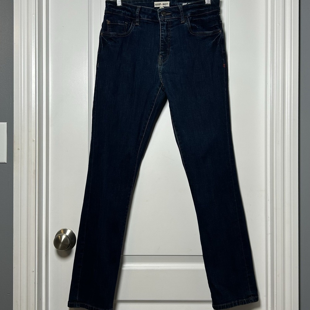 Warp +‎ Weft AMS Amsterdam Slim Dark Blue Sustainable Ethical Stretch Jeans